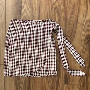 Reformation wrap skirt